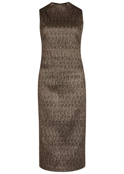 Alice + Olivia Marcella Metallic Midi Dress