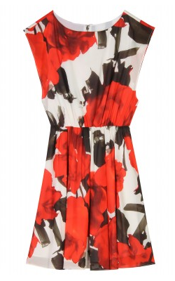 strapless open back dress Ted Stanford Floral Fusion Burnt Orange Peak Tuxedo Jacket (Separates) 50R Trim main image 1