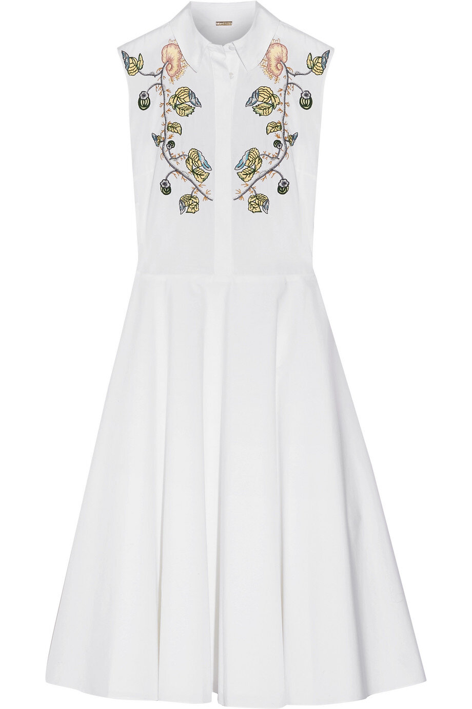 Adam Lippes Embroidered Cotton Poplin Midi Dress in White.jpg