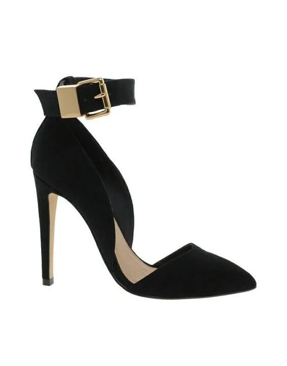 ASOS PHOTOSHOOT Pointed High Heels in Black