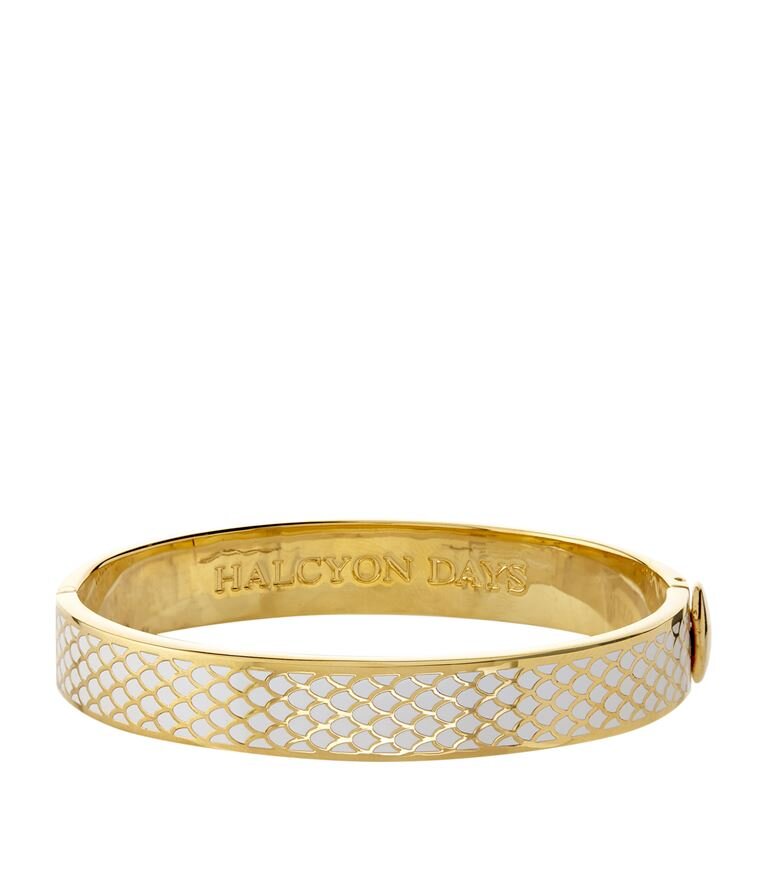 Halycon Days Salamander Bangle in White and Gold.jpg
