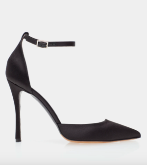 Tabitha Simmons Alhambra Pumps in Black Satin — UFO No More