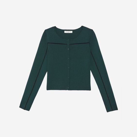 Sandro Gayle Cardigan in Green.jpg