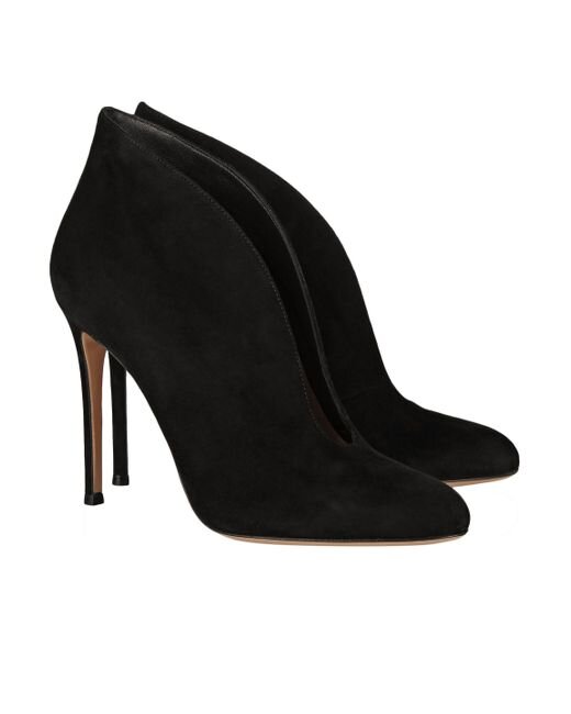 Gianvito Rossi Vamp Ankle Boots in Black Suede.jpg