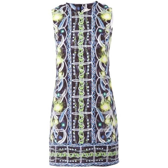 Peter Pilotto Digital Print Mini Dress in Green.jpg