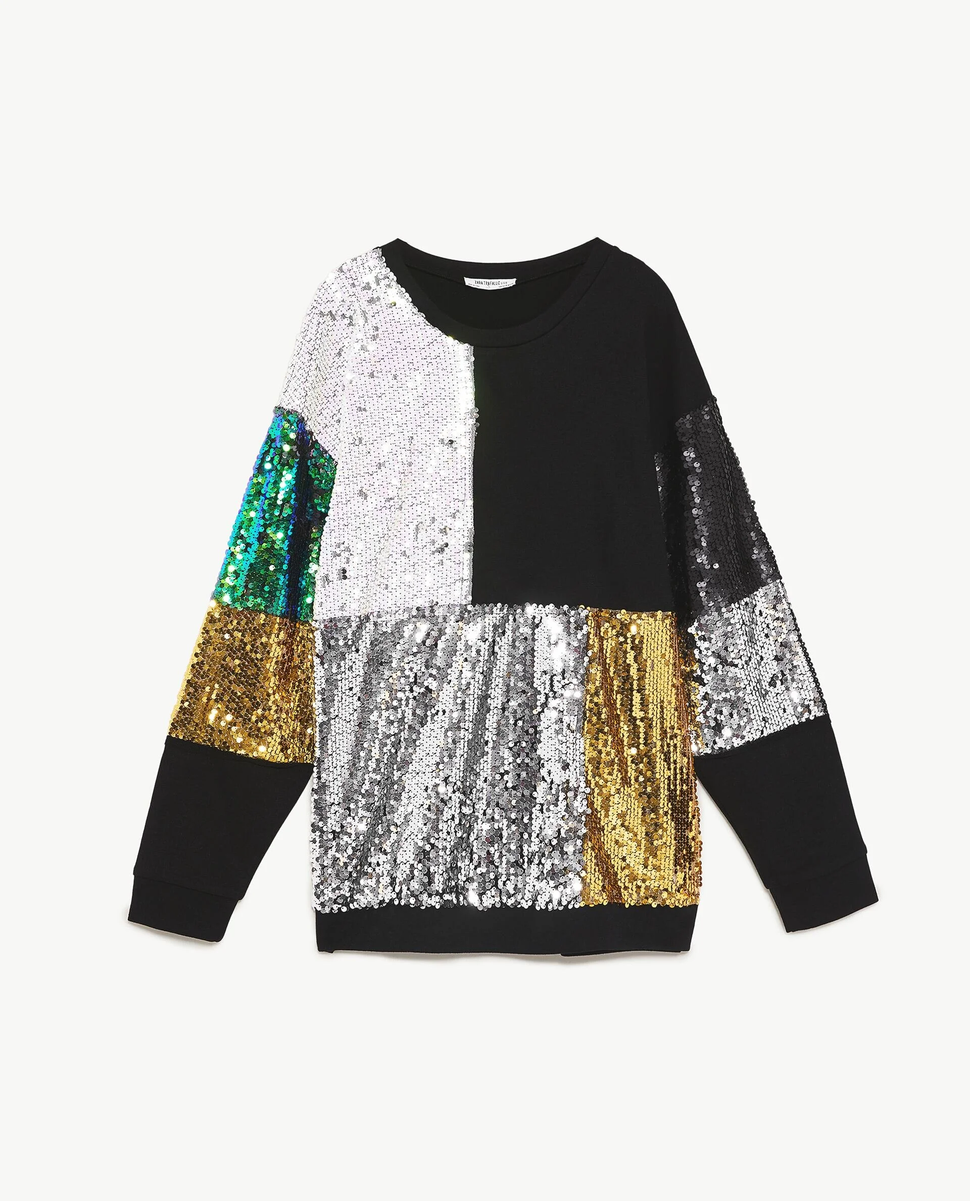 Zara Sequinned Patchwork Sweatshirt.jpg