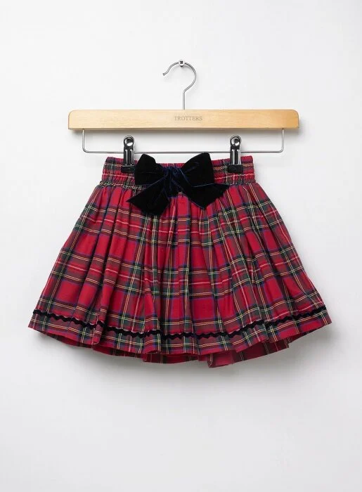 Lily Rose Red Tartan Skirt