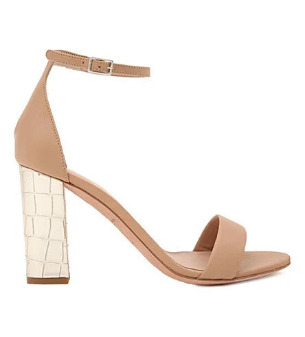 Kurt Geiger Isabella Sandals in Neutral/Gold