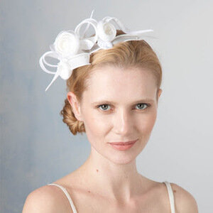 Jane Taylor London Trio Rosebud Twist Headband in White.jpg