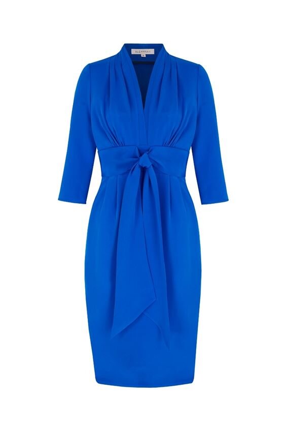 Suzannah 1940s Influence Dress in Ocean Blue — UFO No More