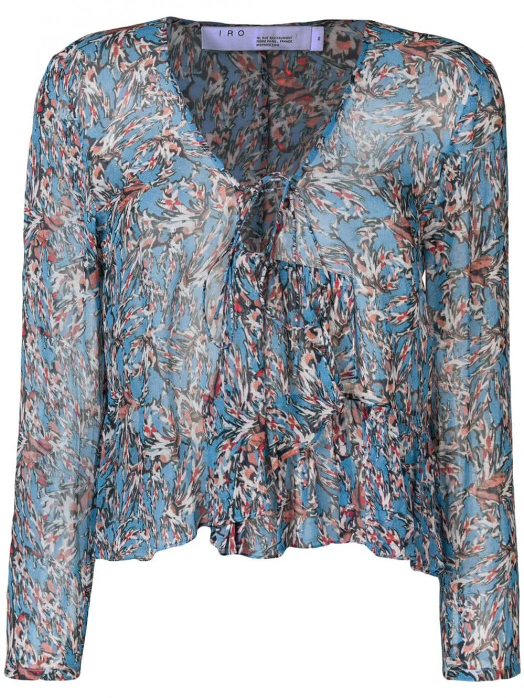 Iro Gosh Peplum Top in Blue