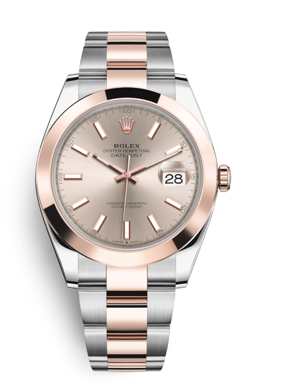 Rolex Datejust Watch in Silver & Rose Gold
