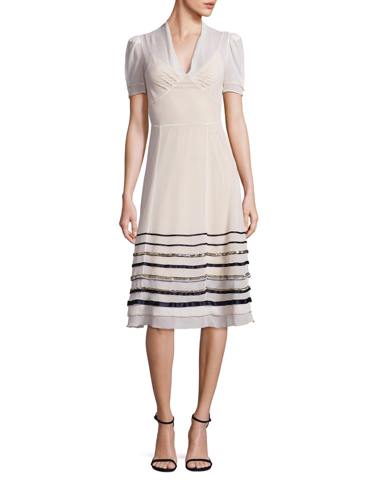 Tommy Hilfiger Rope-Print Dress in White UFO No More Tommy Hilfiger Rope-Print Dress in White UFO No More
