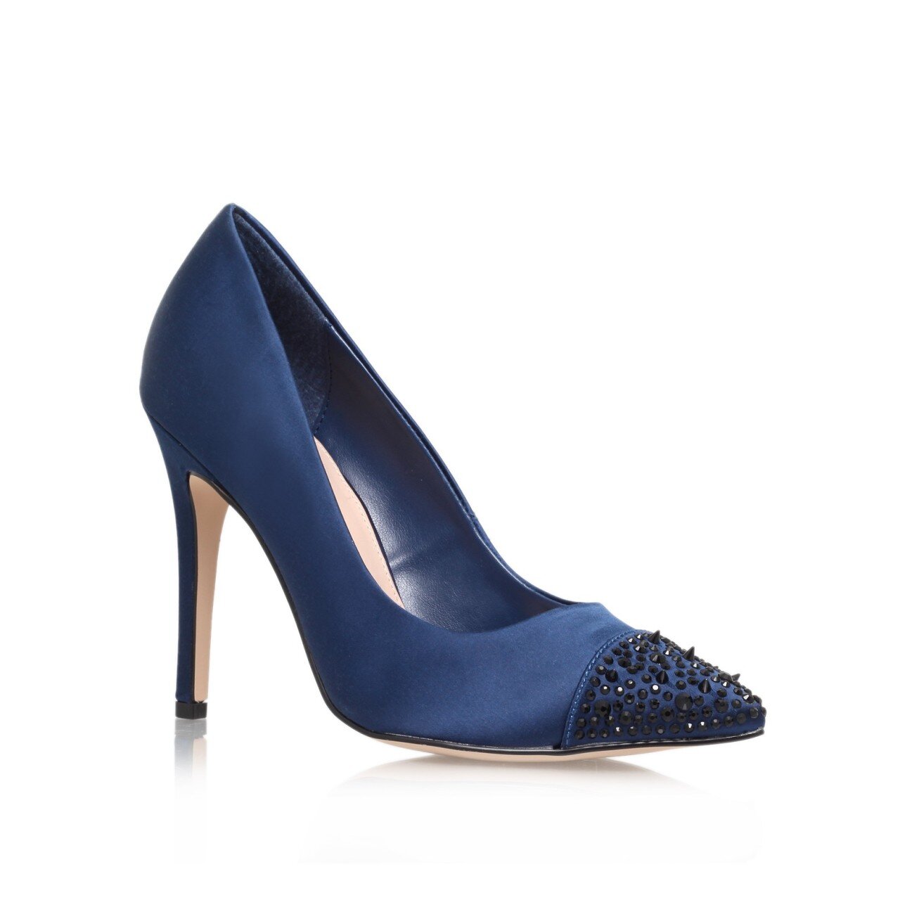 Carvela Lacey Court Shoes in Navy Satin.jpg