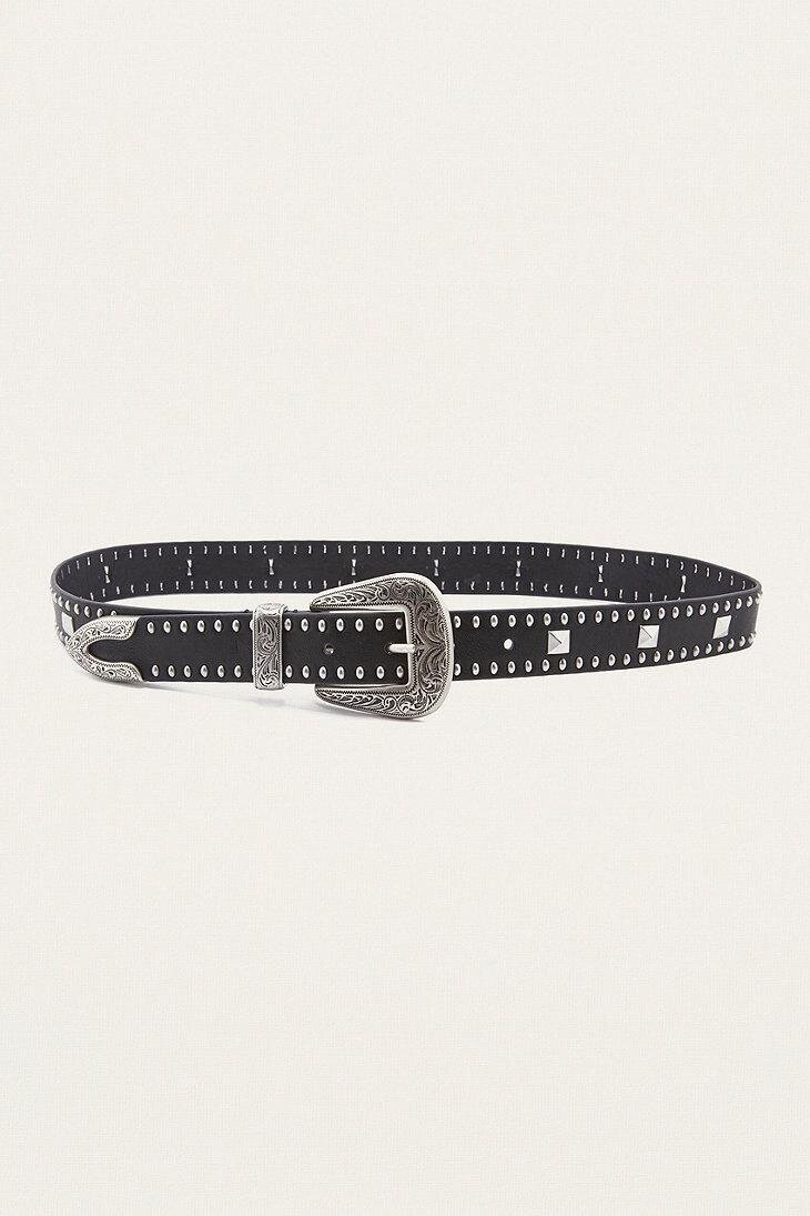 Urban Outfitters Studded Western Belt in Black — UFO No More