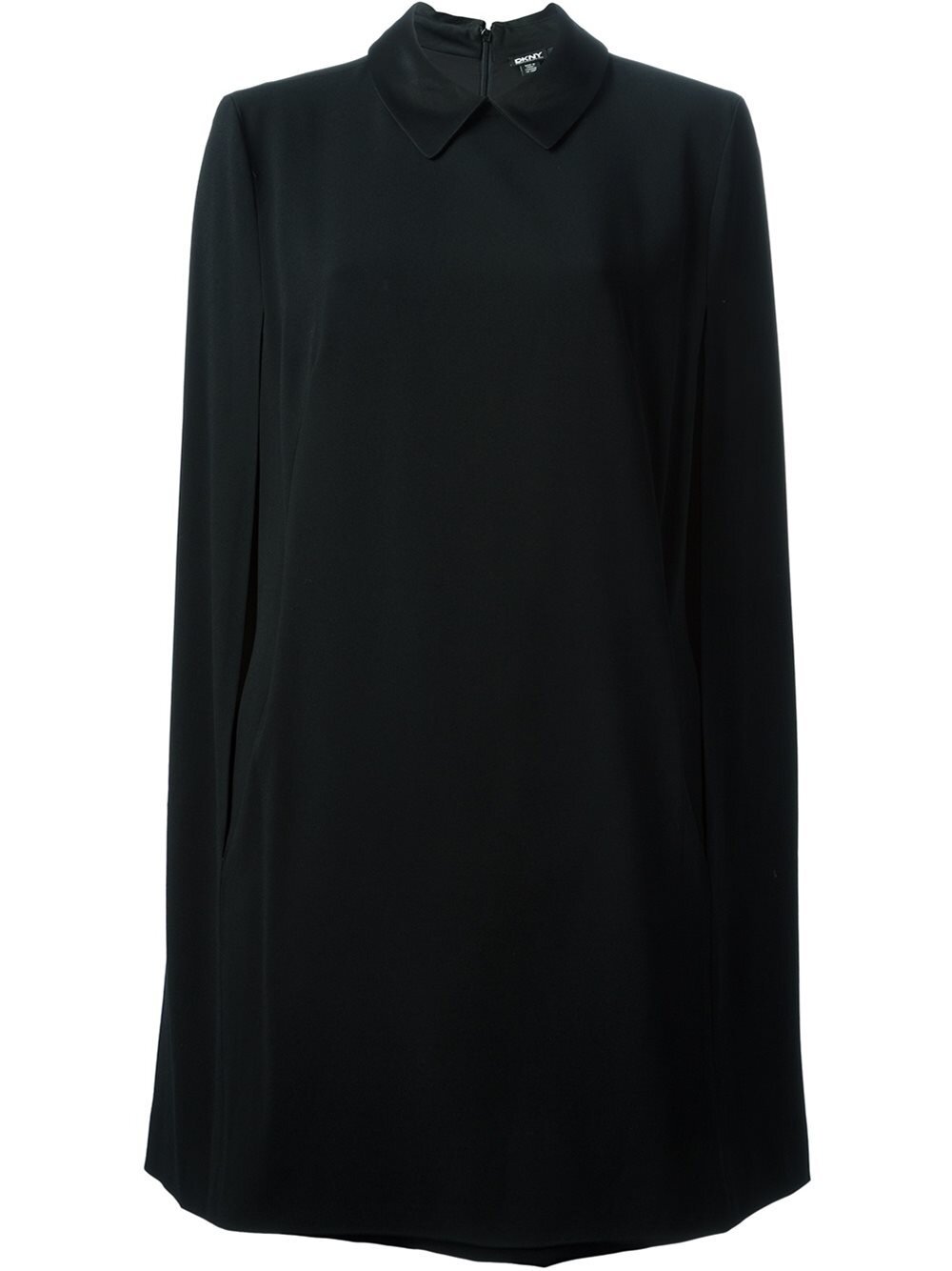 DKNY Crepe Collar Cape Dress.jpg