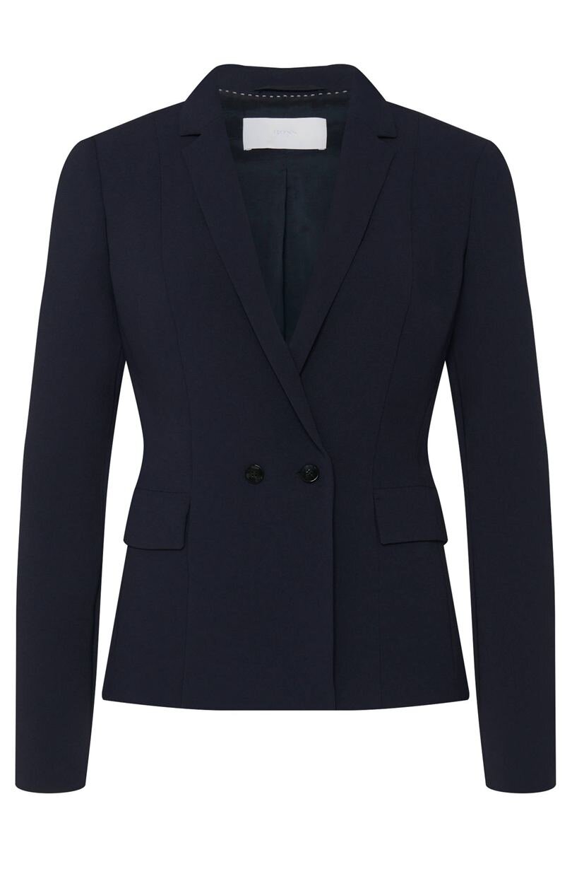 Blazers 1372BOSS Jutana Crepe Double Button Jacket Open Blue BOSS Women Blazers - BOSS Women Clothing_LRG.jpg
