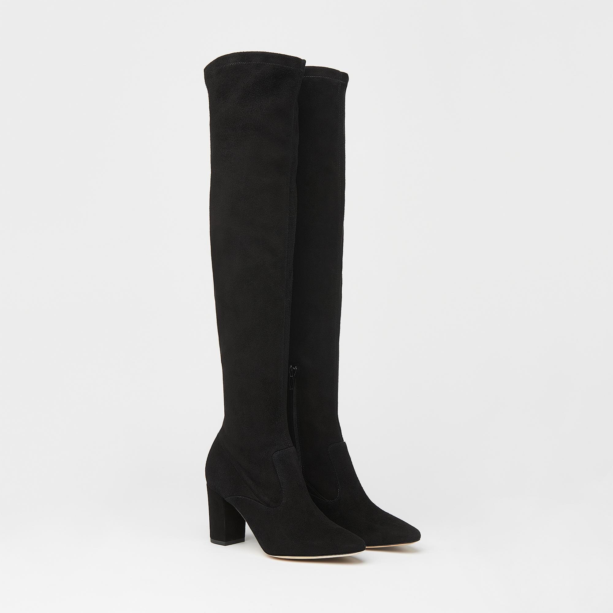 L.K. Bennett Zira Knee High Boots in Black Suede.jpg