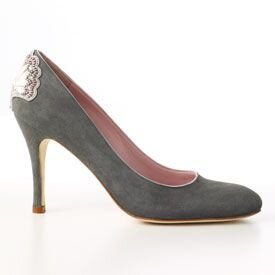 Emmy London Fan-Embellished Court Shoes in Grey.jpg