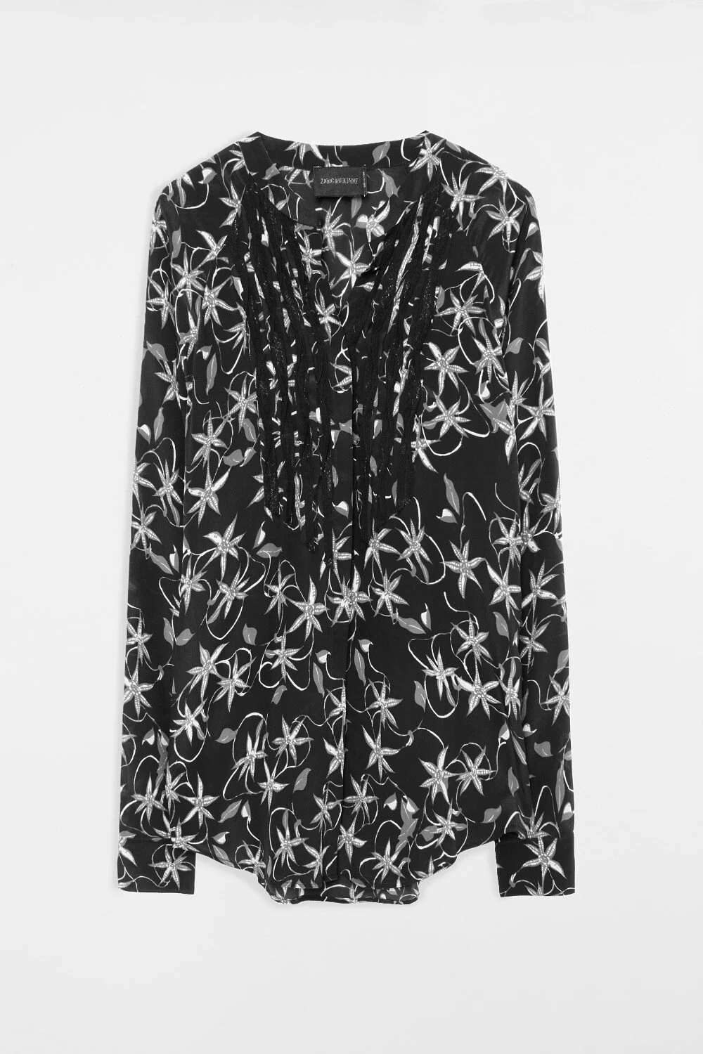 Zadig et Voltaire Chai Print Blouse in Carbone