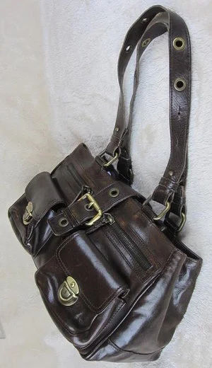 Russell &amp; Bromley Leather Trimmed Bag in Black
