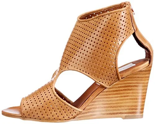 Designers Remix Cut Out Wedge Sandals in Tan