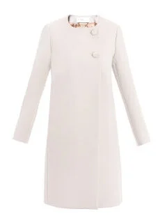 Chloé Buttoned Coat in White