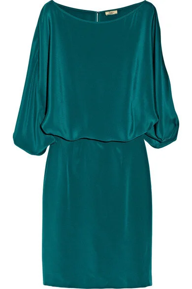 green emerald velvet dress Zero + Maria Cornejo Issa Dress Emerald main image 0