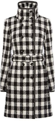 Karen Millen Wool Check Trench Coat 1b.jpg