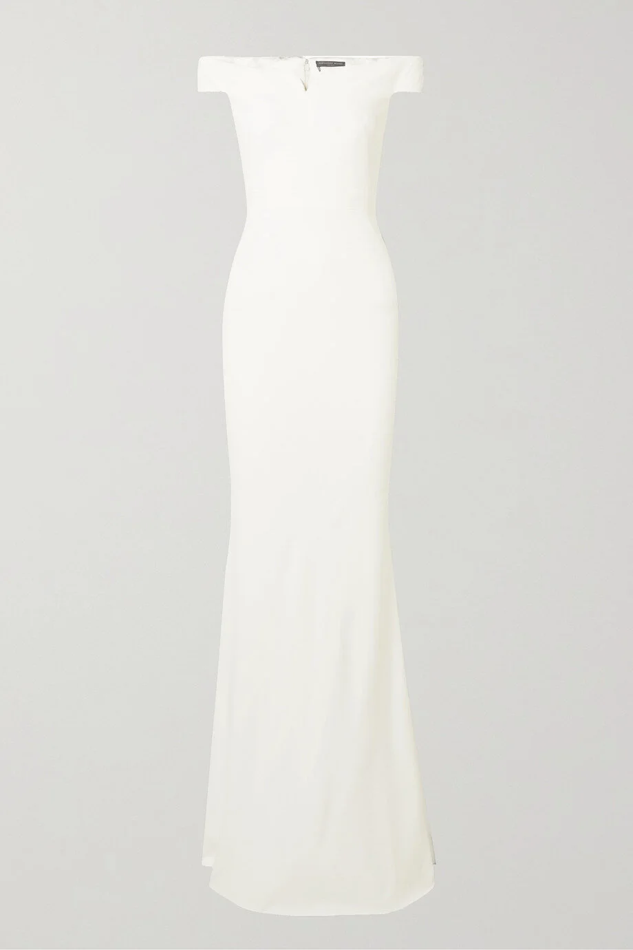 Alexander McQueen Off the Shoulder Fishtail Gown