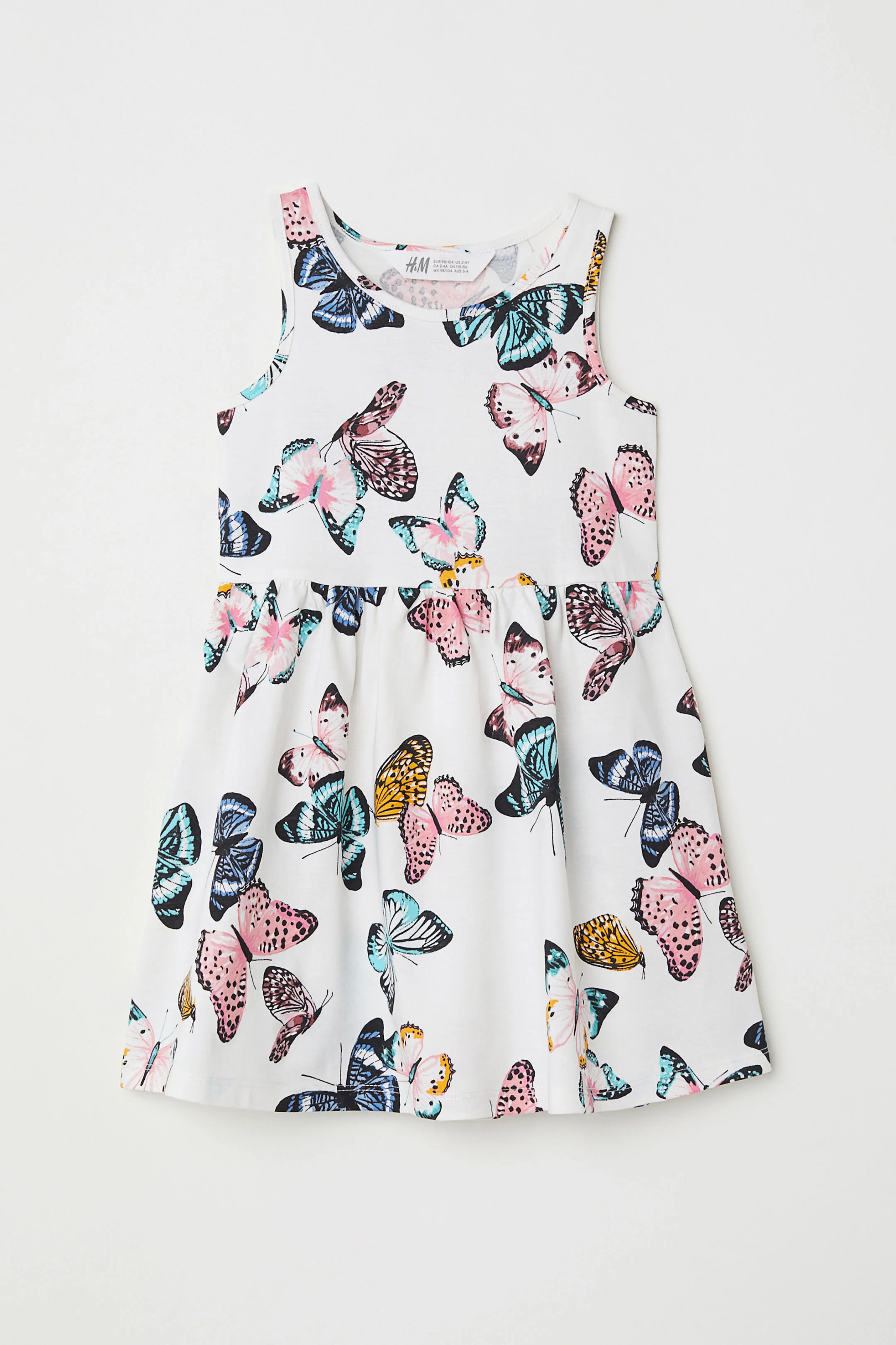 H&M Sleeveless Jersey Dress in Butterfly Print.jpg