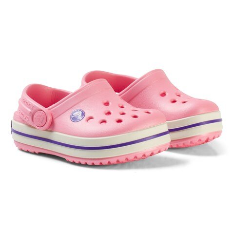 Crocs Kids Crocband™ Clog in Peony Pink:Stucco.jpg