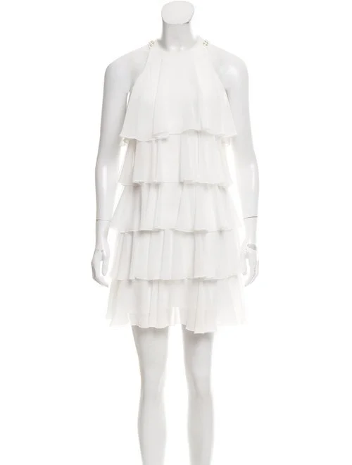 BCBGMaxAzria Kassidy Tiered Dress in Black