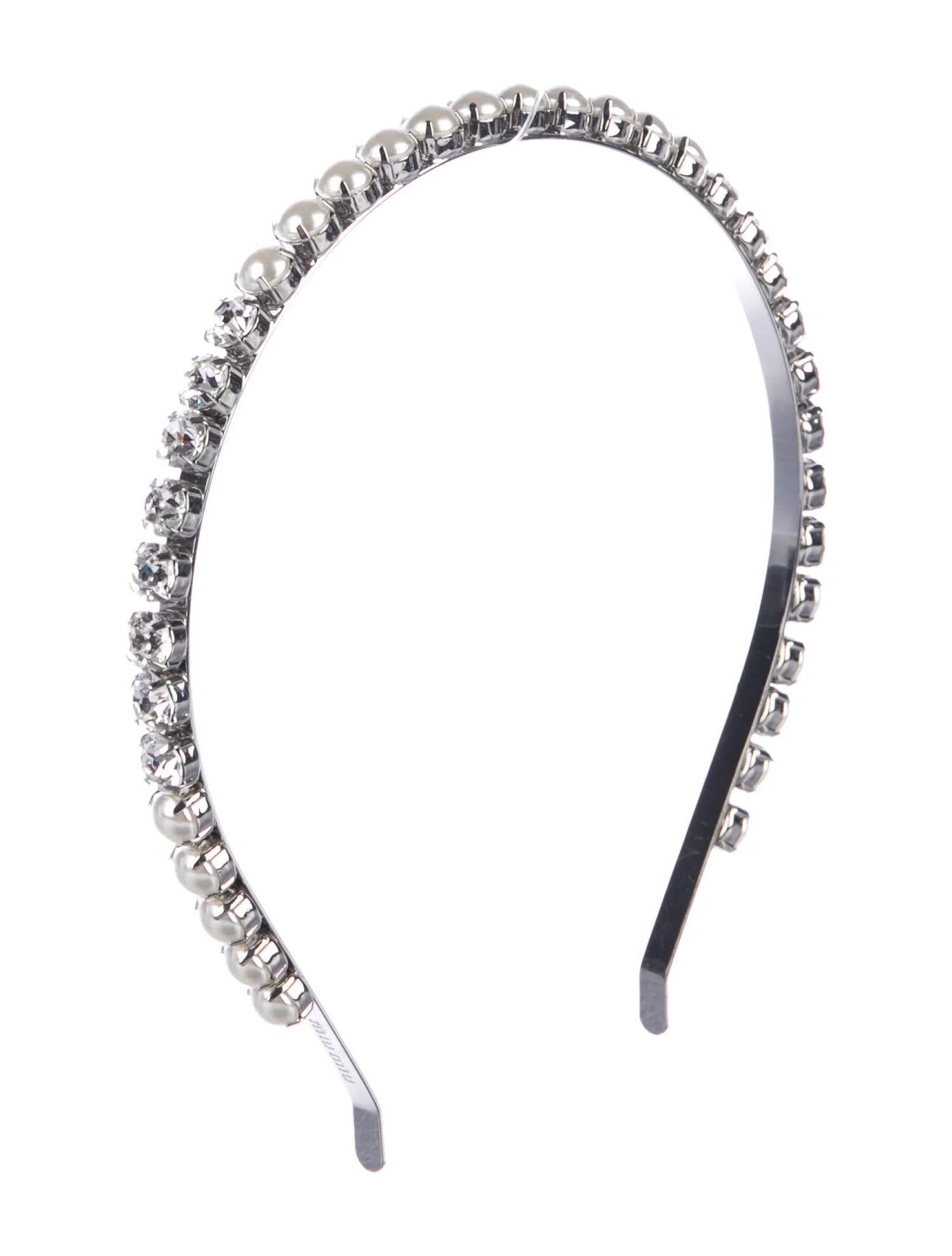 Miu Miu Embellished Pearl Headband