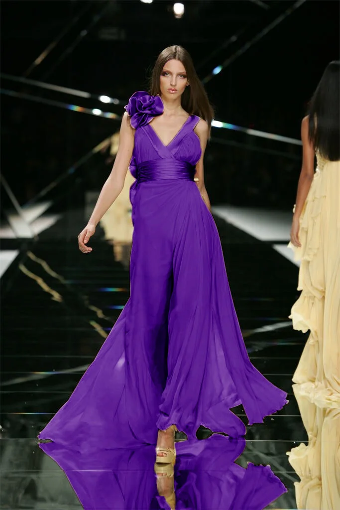 Elie Saab Spring 2009 Ruffle Gown
