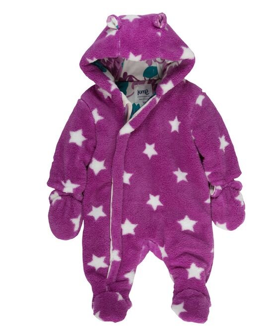 Kite Star Fleece Onesie in Magenta.jpg