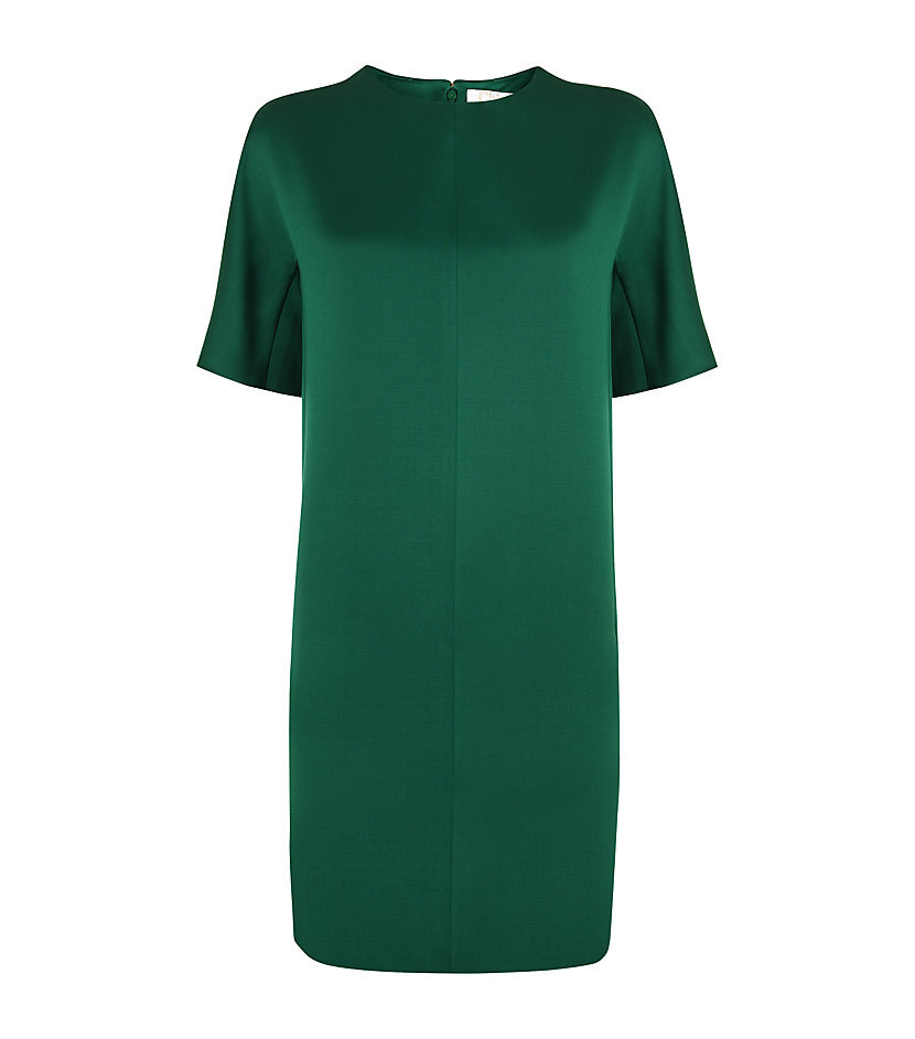 Chloé Satin Shift Dress in Green.jpg