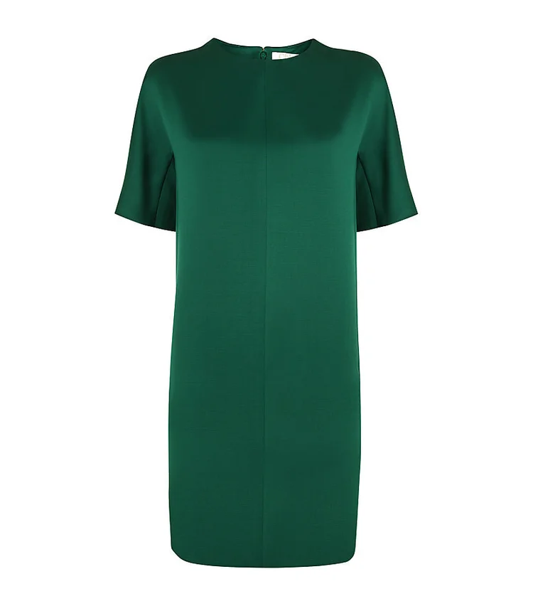 Topshop Faux Leather Shift Dress in Green  UFO No More