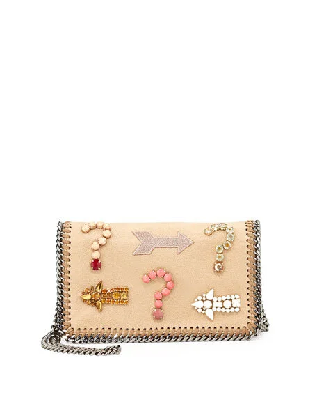 Stella McCartney Falabella Embroidered Crystal Crossbody Bag