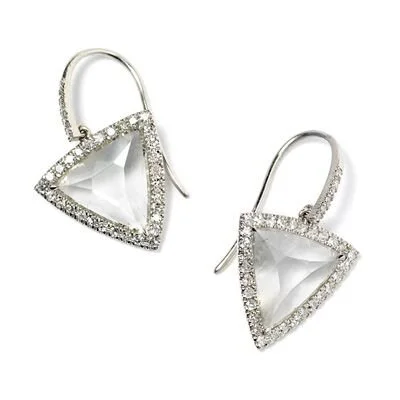 William Welstead Diamond Triangle Earrings