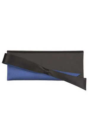Giorgio Armani Satin Two Tone Bow Clutch