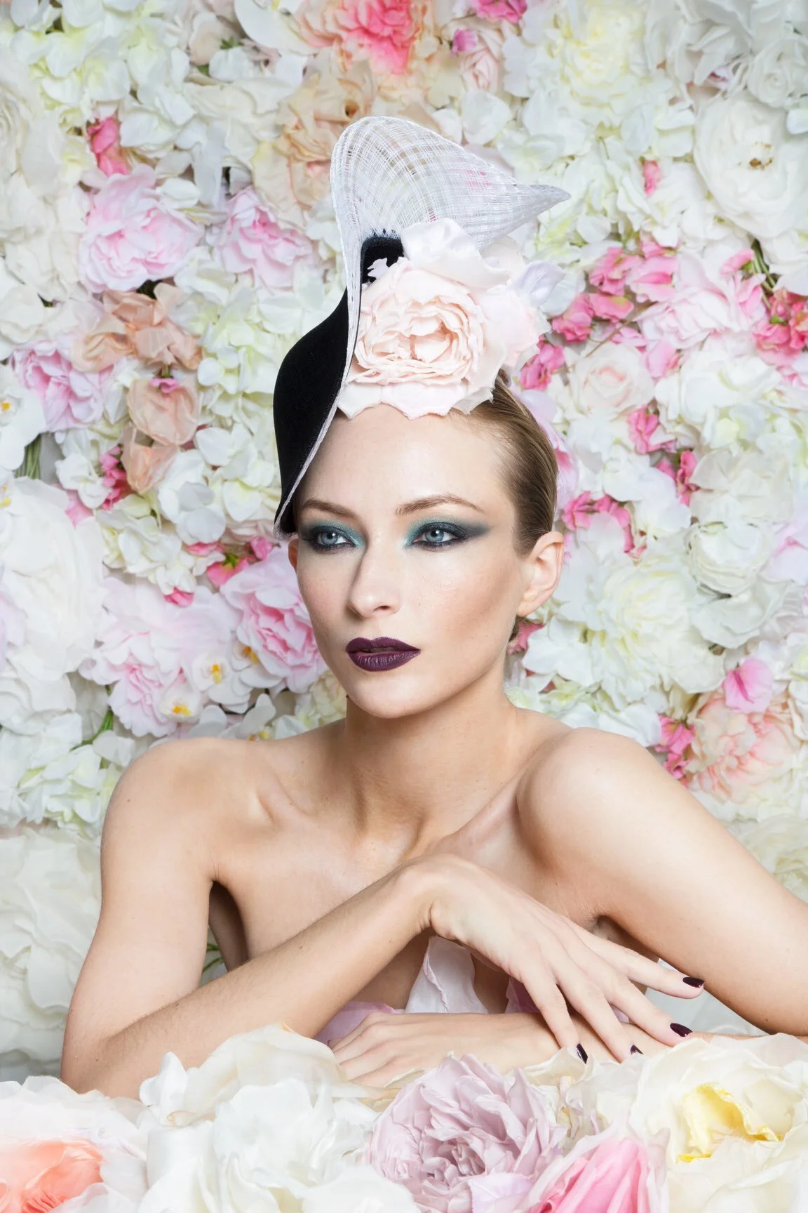 Philip Treacy Sinamay Scroll Hat