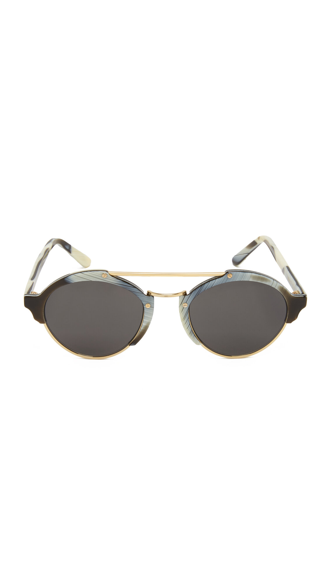 Illesteva Milan II Sunglasses in Grey Horn.jpg