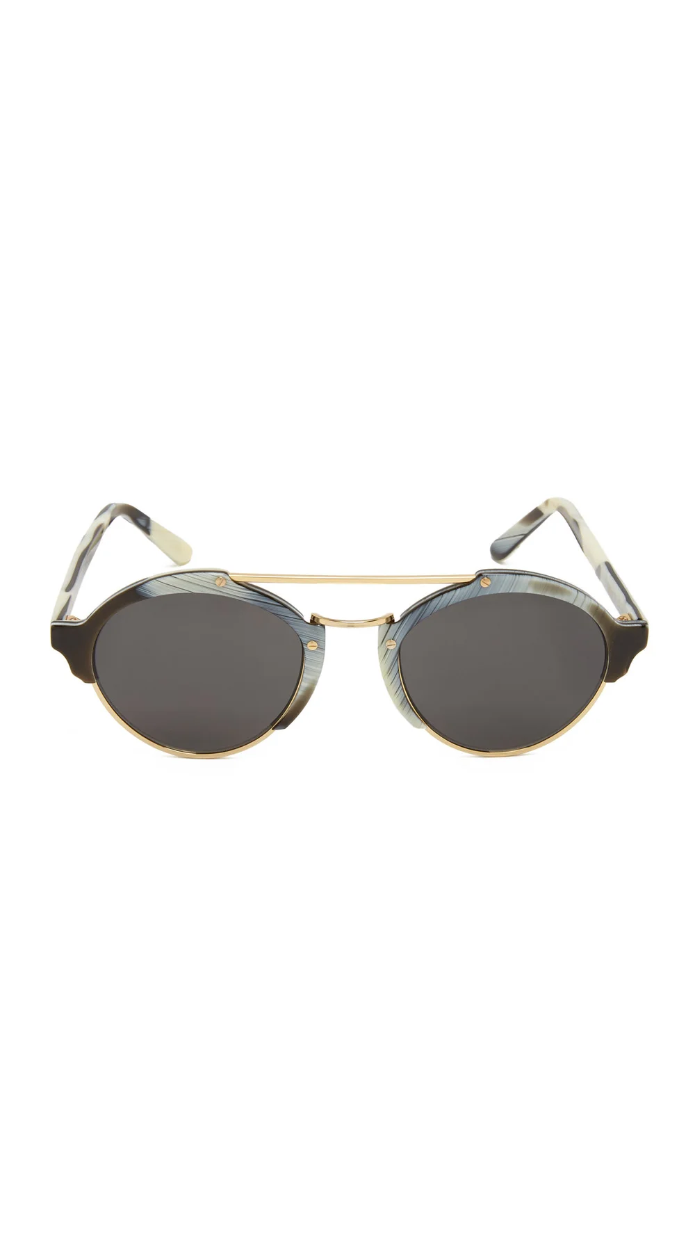 Illesteva Milan II Sunglasses in Grey Horn — UFO No More display picture 3