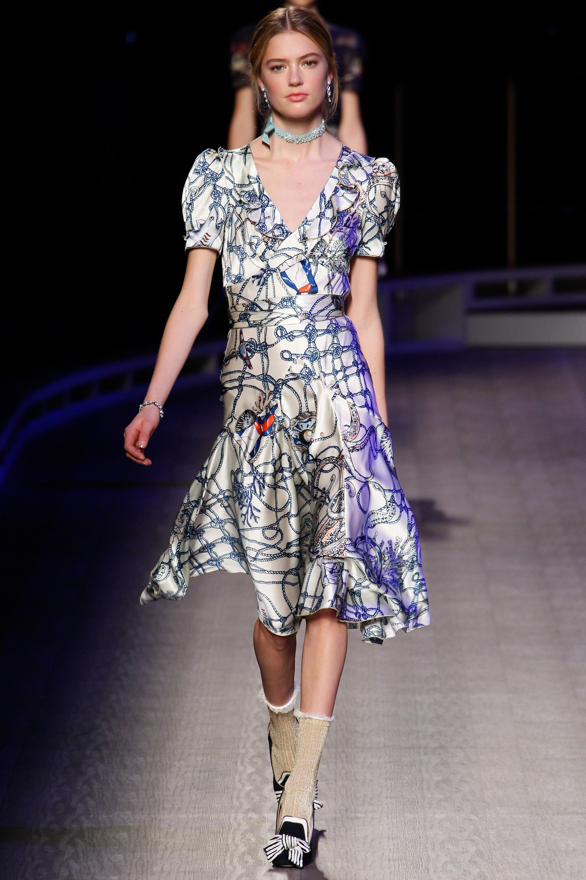 Tommy Hilfiger Rope-Print Dress in White.jpg