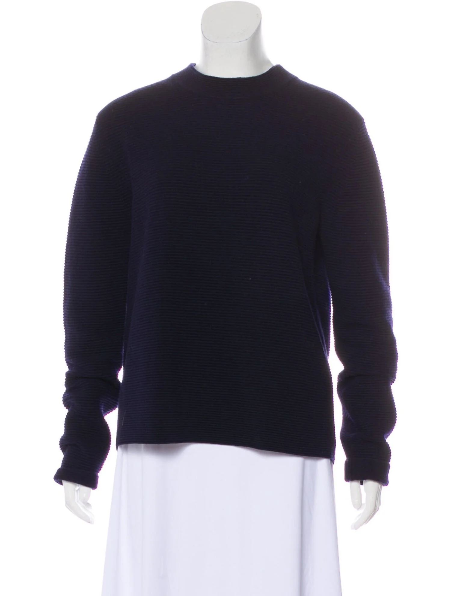 Chloe Lightweight Wool Sweater in Navy
