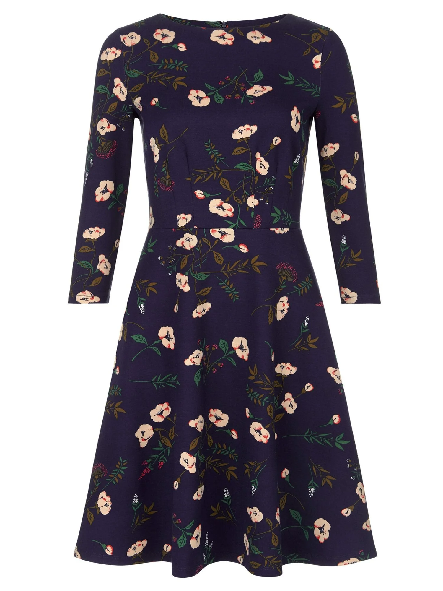 Hobbs Telula Dress in Navy Floral Print