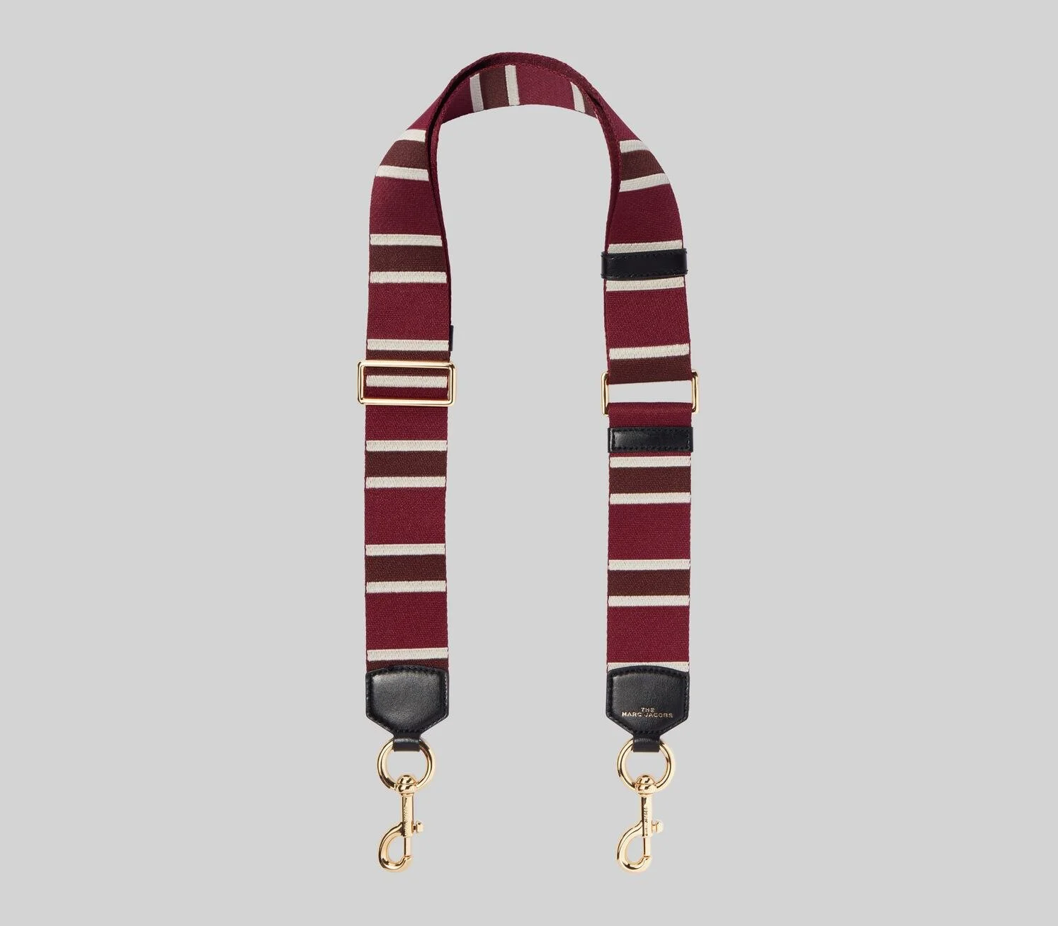 Marc Jacobs Varsity Webbing Strap in Burgundy