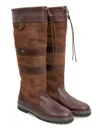 Stivali Donna Dubarry Galway ExtraFit In Pelle Marrone - Fondo Largo, Alti Al Ginocchio, Impermeabili GORE-TEX, Suola PU