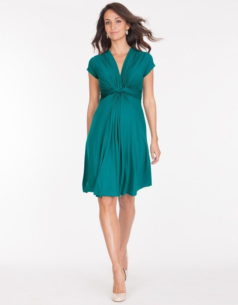 Seraphine Jolene Knot Dress in Green
